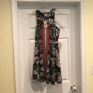 Bar lll medium dress sleeveless high neck floral print.Don’t know original price
